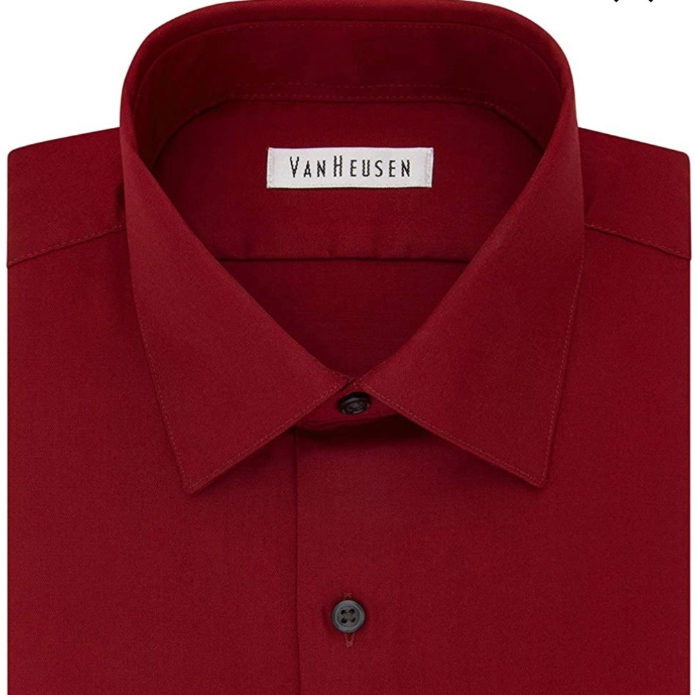 Van Heusen Men's TALL FIT Dress Shirts Lux Sateen Stretch Solid (Big and Tall)